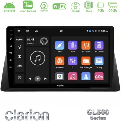 Clarion GL500 Series 8Core Android ClarionOS 4+64GB Honda WR-V 2024-> Navigation Multimedia Tablet 10