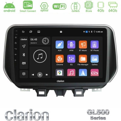 Clarion GL500 Series 8Core Android ClarionOS 4+64GB  Hyundai ix35 Navigation Multimedia Tablet 10
