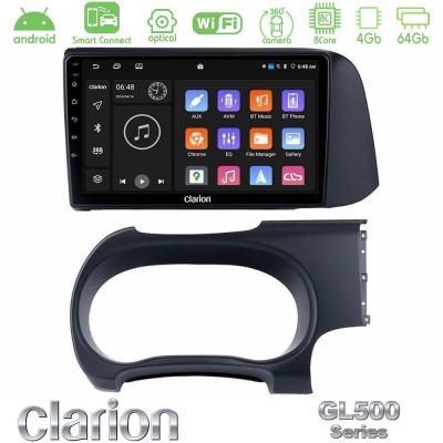 Clarion GL500 Series 8Core Android ClarionOS 4+64GB  Hyundai i10 Navigation Multimedia Tablet 9