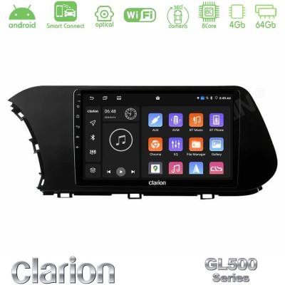 Clarion GL500 Series 8Core Android ClarionOS 4+64GB  Hyundai i20 2021-2023 Navigation Multimedia Tablet 10