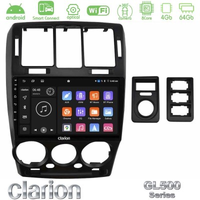 Clarion GL500 Series 8Core Android ClarionOS 4+64GB  Hyundai Getz 2002-2009 Navigation Multimedia Tablet 9