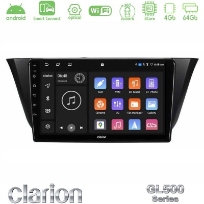 Clarion GL500 Series 8Core Android ClarionOS 4+64GB Iveco Daily 2014-2025 Navigation Multimedia Tablet 9