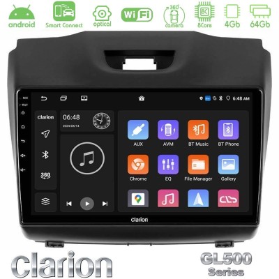 Clarion GL500 Series 8Core Android ClarionOS 4+64GB  Isuzu D-MAX 2012-2019 Navigation Multimedia Tablet 9