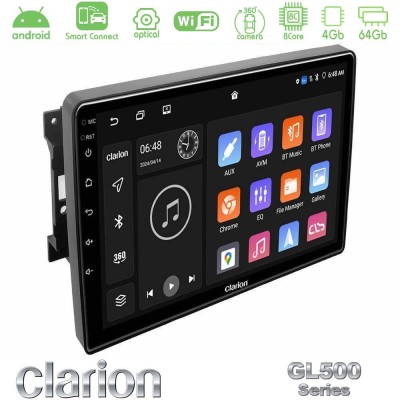 Clarion GL500 Series 8Core Android ClarionOS 4+64GB  Chrysler / Dodge / Jeep Navigation Multimedia Tablet 10