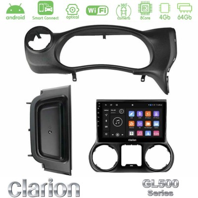 Clarion GL500 Series 8Core Android ClarionOS 4+64GB  Jeep Wrangler 2014-2017 Navigation Multimedia Tablet 10