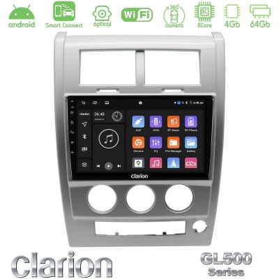 Clarion GL500 Series 8Core Android ClarionOS 4+64GB  Jeep Cherokee (KK) 2008-2012 Navigation Multimedia Tablet 10
