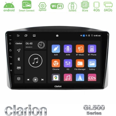 Clarion GL500 Series 8Core Android ClarionOS 4+64GB  Jeep Grand Cherokee 2005-2007 Navigation Multimedia Tablet 10