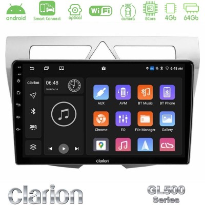 Clarion GL500 Series 8Core Android ClarionOS 4+64GB  Kia Picanto Navigation Multimedia Tablet 9