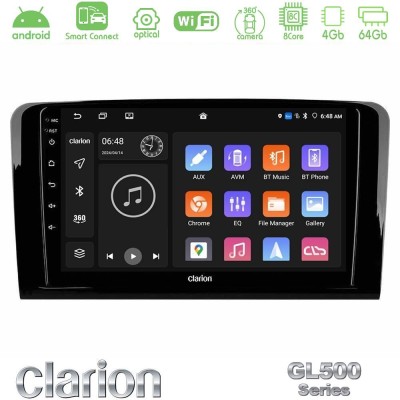 Clarion GL500 Series 8Core Android ClarionOS 4+64GB  Mercedes ML/GL Class Navigation Multimedia Tablet 9