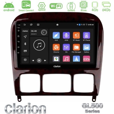 Clarion GL500 Series 8Core Android ClarionOS 4+64GB  Mercedes S Class 1999-2004 (W220) Navigation Multimedia Tablet 9