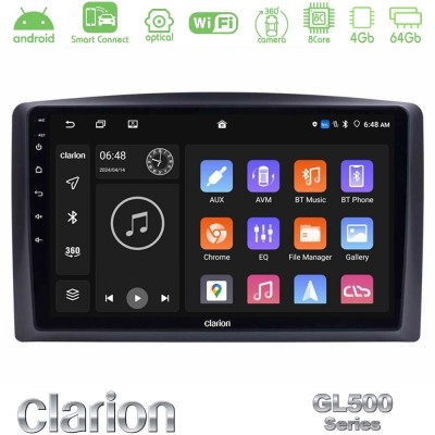 Clarion GL500 Series 8Core Android ClarionOS 4+64GB  Mercedes Vito 2015-2021 Navigation Multimedia Tablet 10