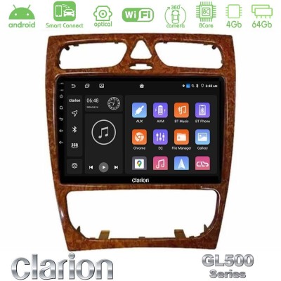 Clarion GL500 Series 8Core Android ClarionOS 4+64GB  Mercedes C Class (W203) Navigation Multimedia Tablet 9