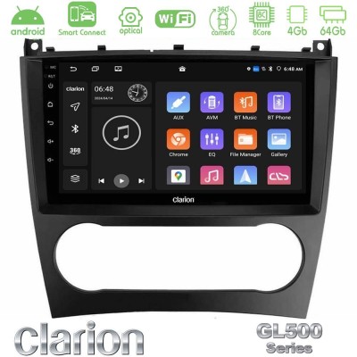 Clarion GL500 Series 8Core Android ClarionOS 4+64GB  Mercedes W203 Facelift Navigation Multimedia Tablet 9