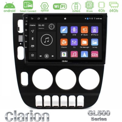 Clarion GL500 Series 8Core Android ClarionOS 4+64GB Mercedes ML Class (W163) 1998-2005 Manual AC Navigation Multimedia Tablet 9