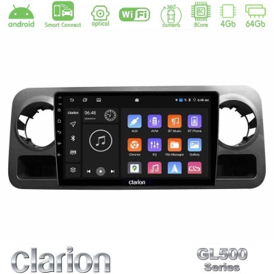 Clarion GL500 Series 8Core Android ClarionOS 4+64GB  Mercedes Sprinter W907 Navigation Multimedia Tablet 10