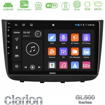 Clarion GL500 Series 8Core Android ClarionOS 4+64GB  Mercedes Vito/Viano 2003-2006 Navigation Multimedia Tablet 10