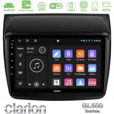 Clarion GL500 Series 8Core Android ClarionOS 4+64GB  Mitsubishi L200 Navigation Multimedia Tablet 9