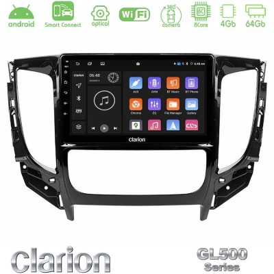 Clarion GL500 Series 8Core Android ClarionOS 4+64GB  Mitsubishi L200 2016-> amp; Fiat Fullback (Auto A/C) Navigation Multimedia Tablet 9