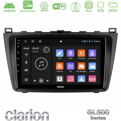 Clarion GL500 Series 8Core Android ClarionOS 4+64GB  Mazda 6 2008-2012 Navigation Multimedia Tablet 9