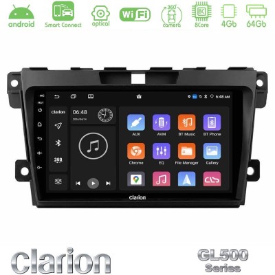 Clarion GL500 Series 8Core Android ClarionOS 4+64GB  Mazda CX-7 2007-2011 Navigation Multimedia Tablet 9