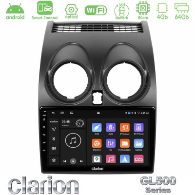Clarion GL500 Series 8Core Android ClarionOS 4+64GB  Nissan Qashqai J10 Navigation Multimedia Tablet 9