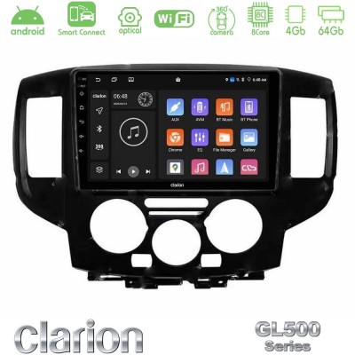 Clarion GL500 Series 8Core Android ClarionOS 4+64GB  Nissan NV200 Navigation Multimedia Tablet 9