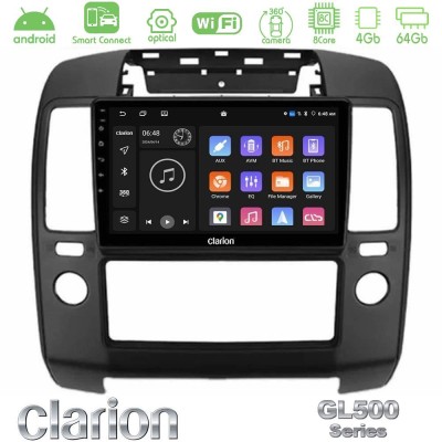 Clarion GL500 Series 8Core Android ClarionOS 4+64GB  Nissan Navara Navigation Multimedia Tablet 9