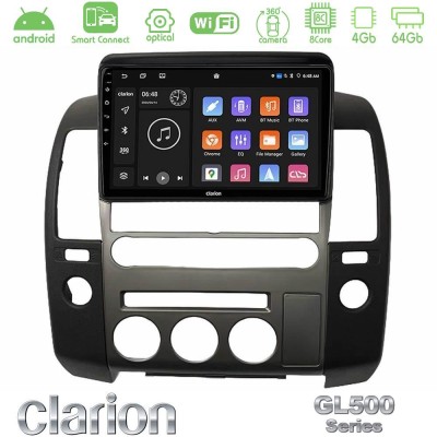 Clarion GL500 Series 8Core Android ClarionOS 4+64GB   Nissan Navara D40 2006-2012 (με εργ.οθόνη) Navigation Multimedia Tablet 9