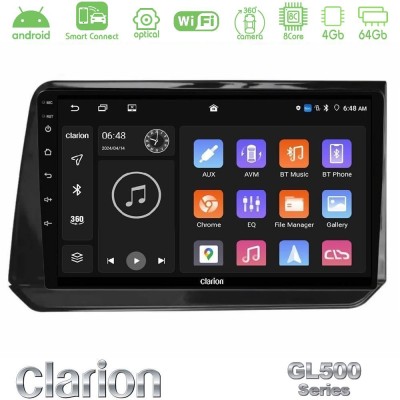 Clarion GL500 Series 8Core Android ClarionOS 4+64GB Nissan Note 2021-2026 RHD Navigation Multimedia Tablet 10
