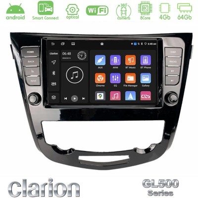 Clarion GL500 Series 8Core Android ClarionOS 4+64GB  Nissan Qashqai J11 / Nissan X-Trail Τ32 (AUTO A/C) Navigation Multimedia Tablet 9