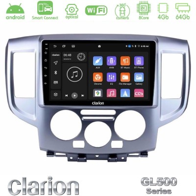Clarion GL500 Series 8Core Android ClarionOS 4+64GB  Nissan NV200 Navigation Multimedia Tablet 9