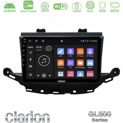 Clarion GL500 Series 8Core Android ClarionOS 4+64GB  Opel Astra K 2015-2019 Navigation Multimedia Tablet 9