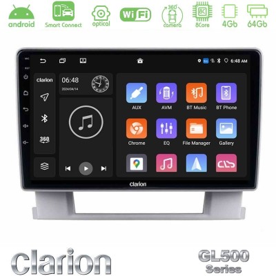 Clarion GL500 Series 8Core Android ClarionOS 4+64GB  Opel Astra J 2010-2014 Navigation Multimedia Tablet 9