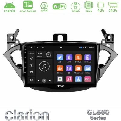 Clarion GL500 Series 8Core Android ClarionOS 4+64GB  Opel Corsa E/Adam Navigation Multimedia Tablet 9
