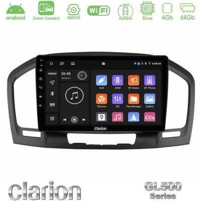 Clarion GL500 Series 8Core Android ClarionOS 4+64GB  Opel Insignia 2008-2013 Navigation Multimedia Tablet 9