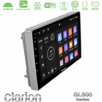 Clarion GL500 Series 8Core Android ClarionOS 4+64GB  Opel Astra/Corsa/Antara/Zafira Navigation Multimedia Tablet 9