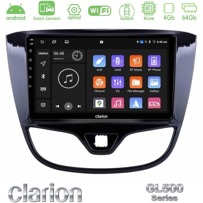 Clarion GL500 Series 8Core Android ClarionOS 4+64GB  Opel Karl 2017-2019 Navigation Multimedia Tablet 9