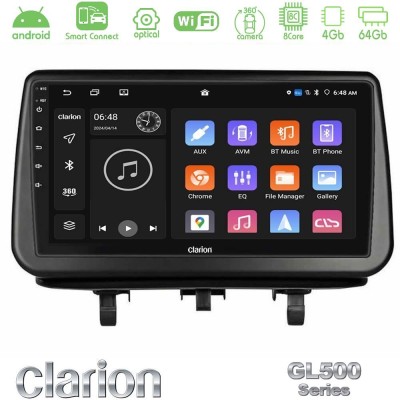 Clarion GL500 Series 8Core Android ClarionOS 4+64GB  Opel Meriva B 2010-2017 Navigation Multimedia Tablet 9