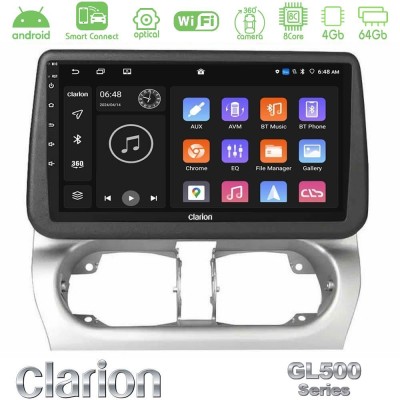 Clarion GL500 Series 8Core Android ClarionOS 4+64GB  Opel Corsa C/Combo C Navigation Multimedia Tablet 9