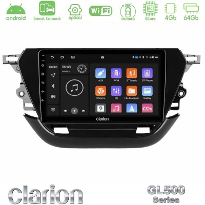 Clarion GL500 Series 8Core Android ClarionOS 4+64GB  Opel Corsa F 2019-2023 Navigation Multimedia Tablet 9