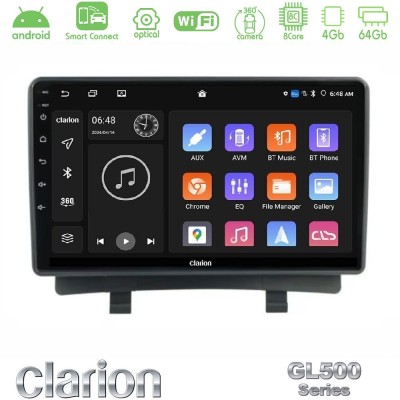 Clarion GL500 Series 8Core Android ClarionOS 4+64GB  Opel Zafira 2012-2016 Navigation Multimedia Tablet 9
