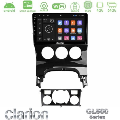 Clarion GL500 Series 8Core Android ClarionOS 4+64GB  Peugeot 3008 AUTO A/C Navigation Multimedia Tablet 9