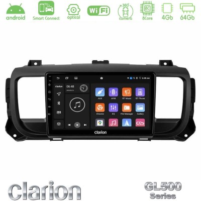 Clarion GL500 Series 8Core Android ClarionOS 4+64GB  Citroen/Peugeot/Opel/Toyota Navigation Multimedia Tablet 9