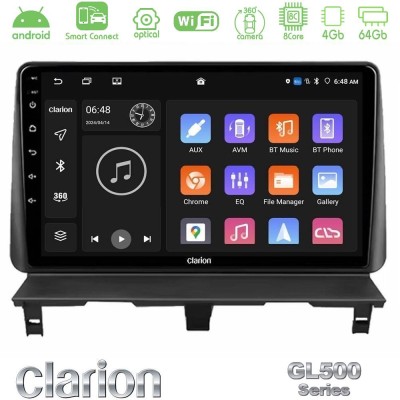 Clarion GL500 Series 8Core Android ClarionOS 4+64GB  Peugeot Partner / Citroën Berlingo 2002-2008 Navigation Multimedia Tablet 9