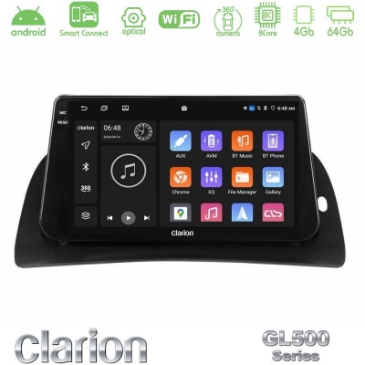 Clarion GL500 Series 8Core Android ClarionOS 4+64GB  Renault Kangoo 2014-2018 Navigation Multimedia Tablet 9