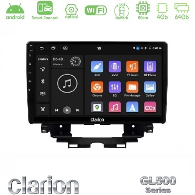 Clarion GL500 Series 8Core Android ClarionOS 4+64GB Renault Kangoo / Nissan Townstar 2022-> Navigation Multimedia Tablet 10