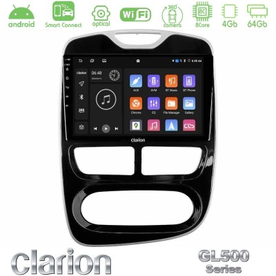 Clarion GL500 Series 8Core Android ClarionOS 4+64GB Renault Clio 2012-2019 Navigation Multimedia Tablet 9