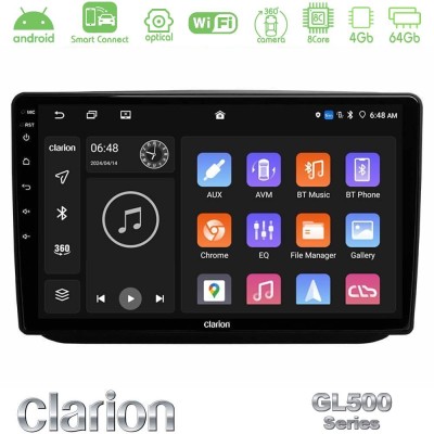 Clarion GL500 Series 8Core Android ClarionOS 4+64GB  Skoda Fabia 2007-2014 Navigation Multimedia Tablet 10