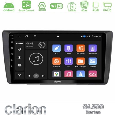 Clarion GL500 Series 8Core Android ClarionOS 4+64GB  Skoda Octavia 2004-2012 Navigation Multimedia Tablet 9