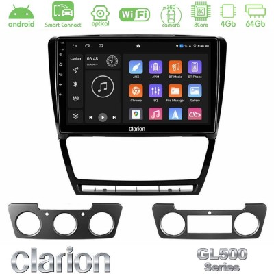 Clarion GL500 Series 8Core Android ClarionOS 4+64GB  Skoda Octavia 5 Navigation Multimedia Tablet 10